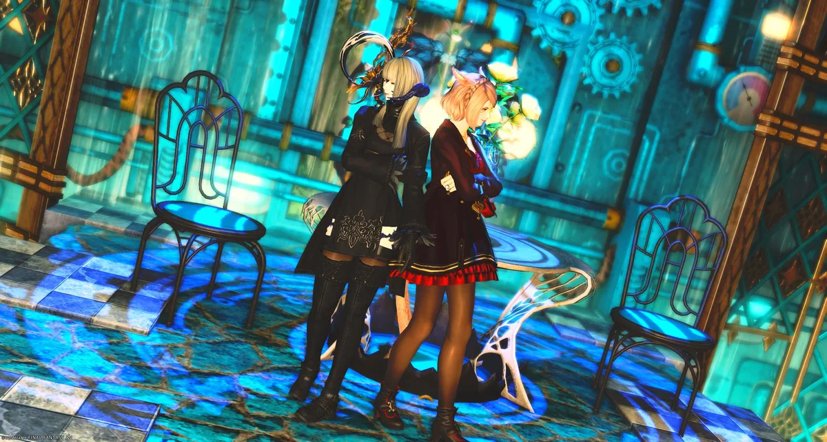 ふたりでポーズ