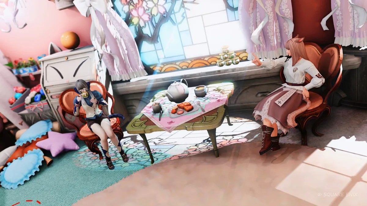 雑談するふたり