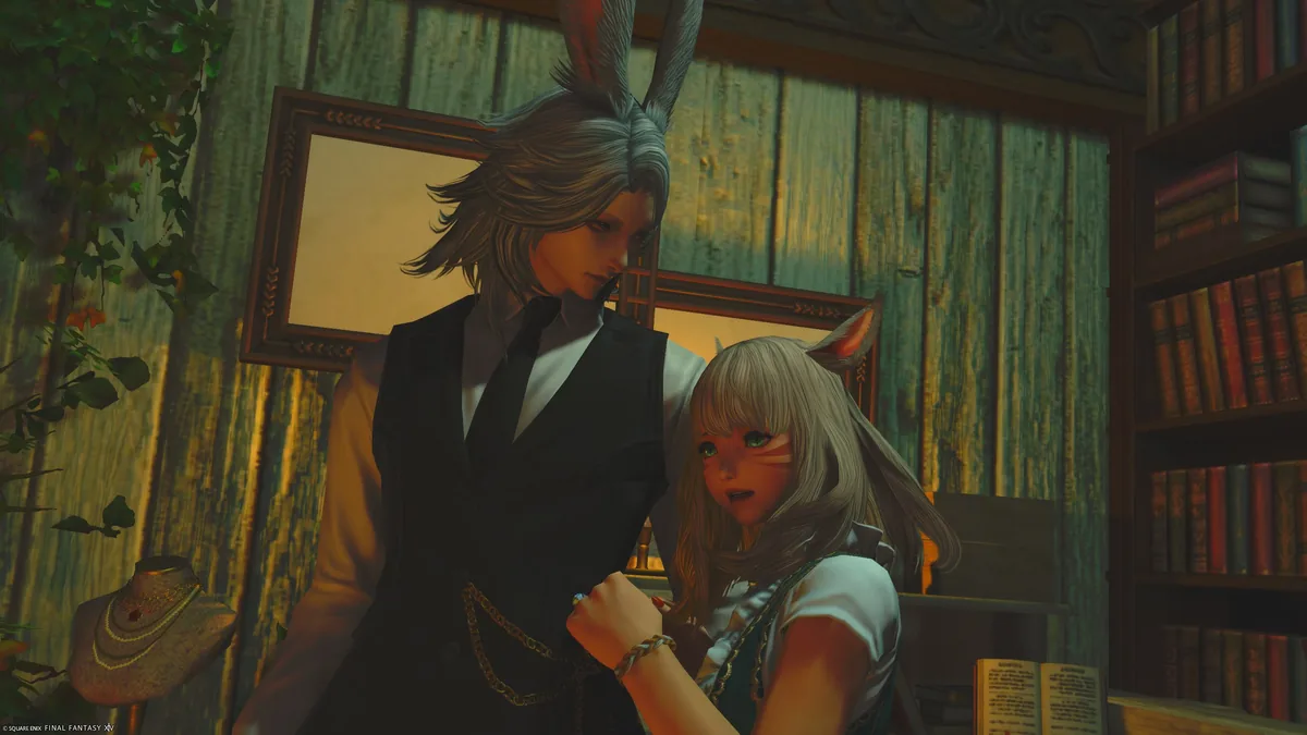 怯えるミコッテ