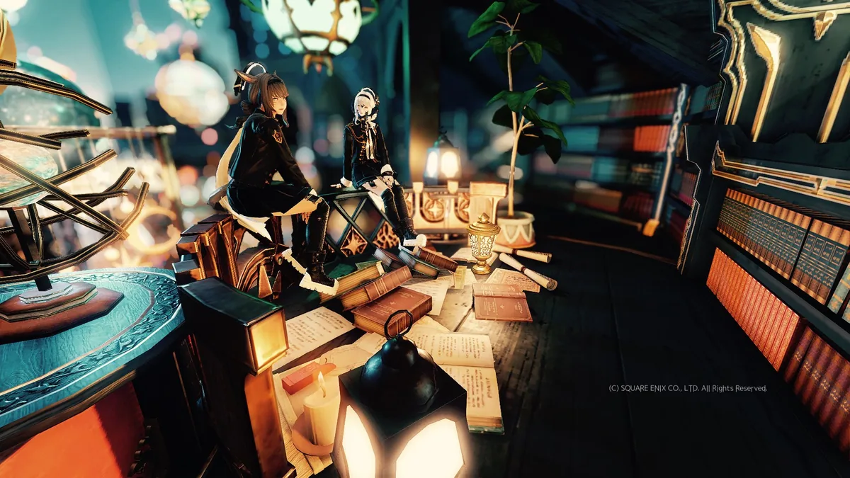 手すりにこしかけるふたり