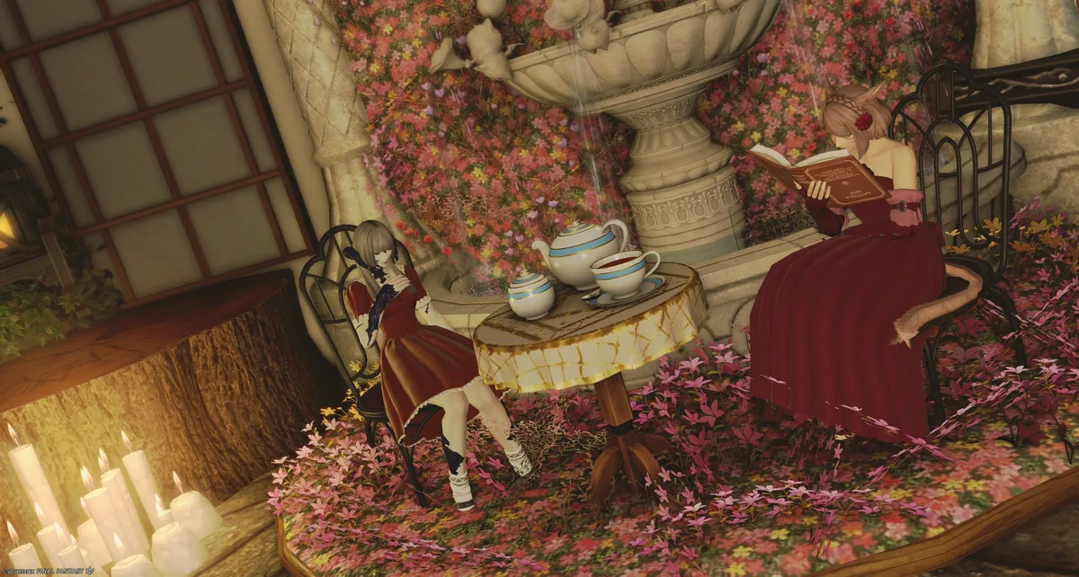 のんびりするふたり