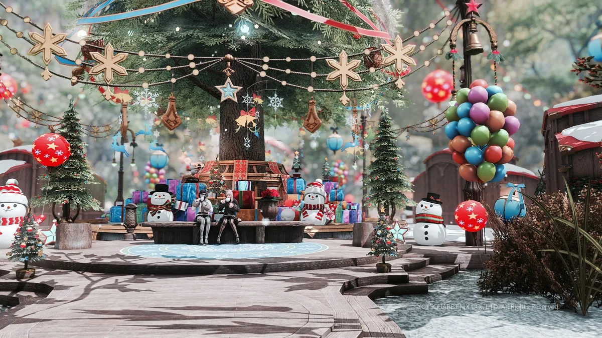 お茶を飲むふたり