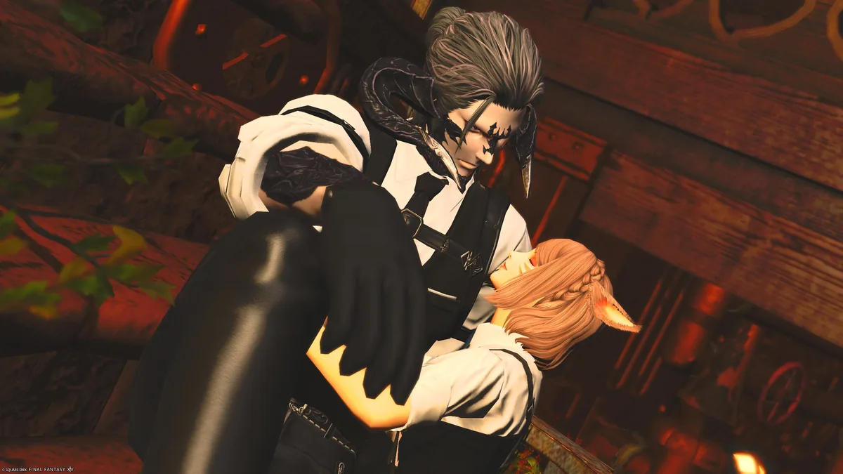 くっつくふたり