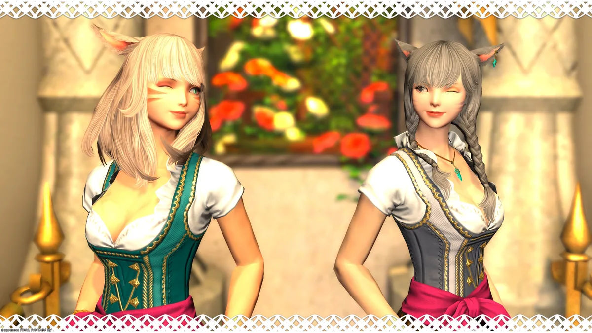 見つめ合ってウィンク