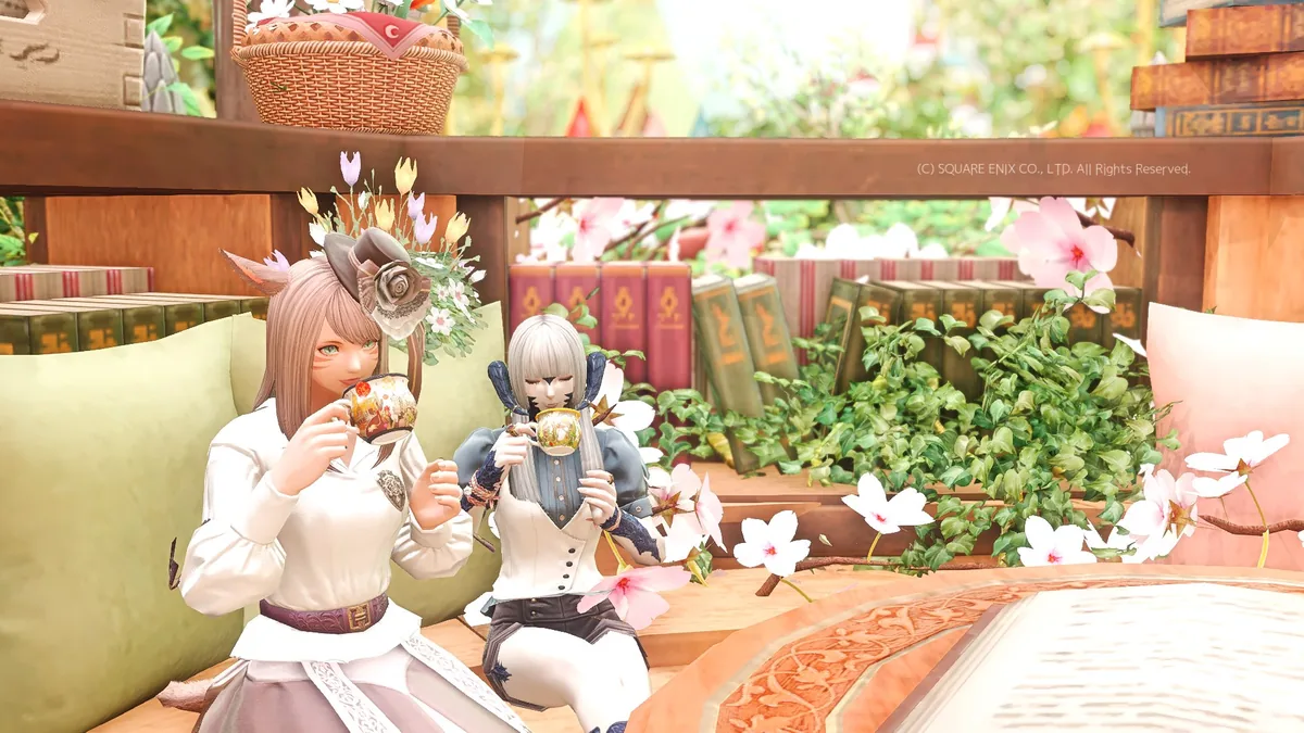 紅茶を飲むふたり