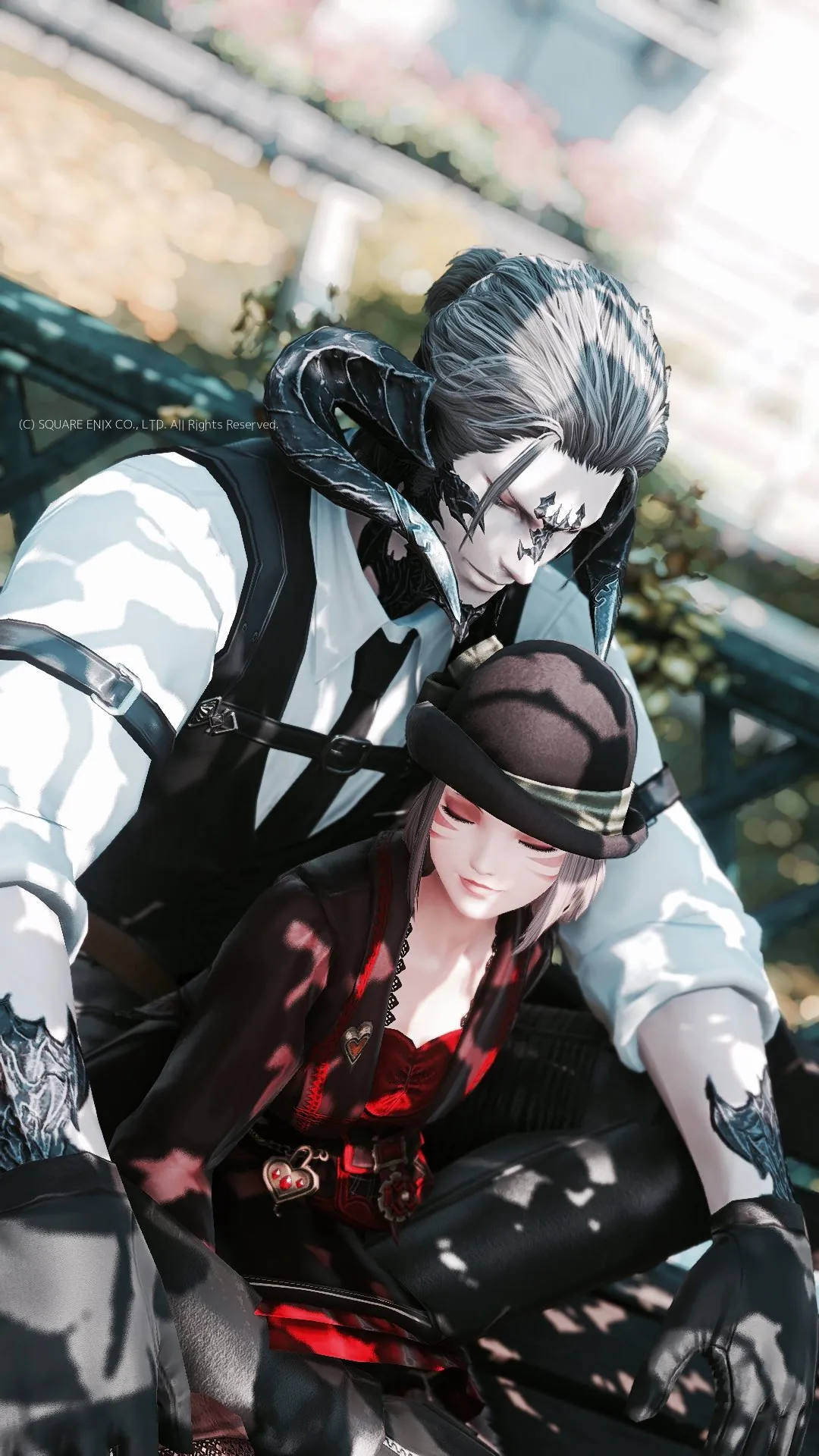 膝の上にすわるなな